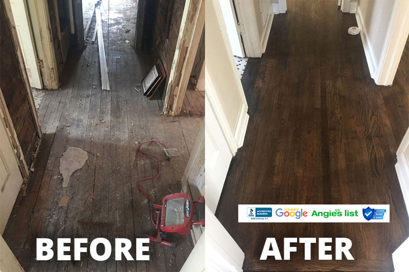 before and after tiles renovation
